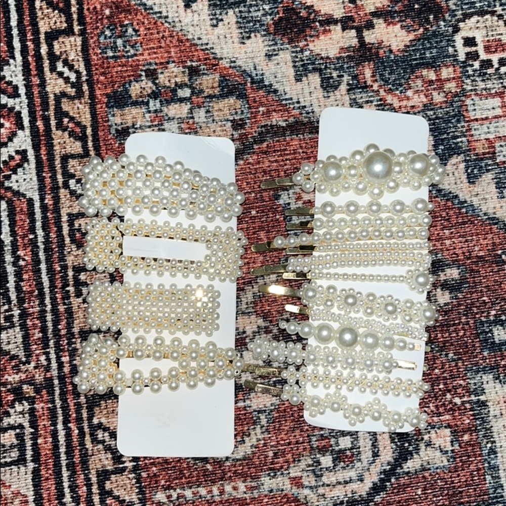Various wedding pearl hair pins